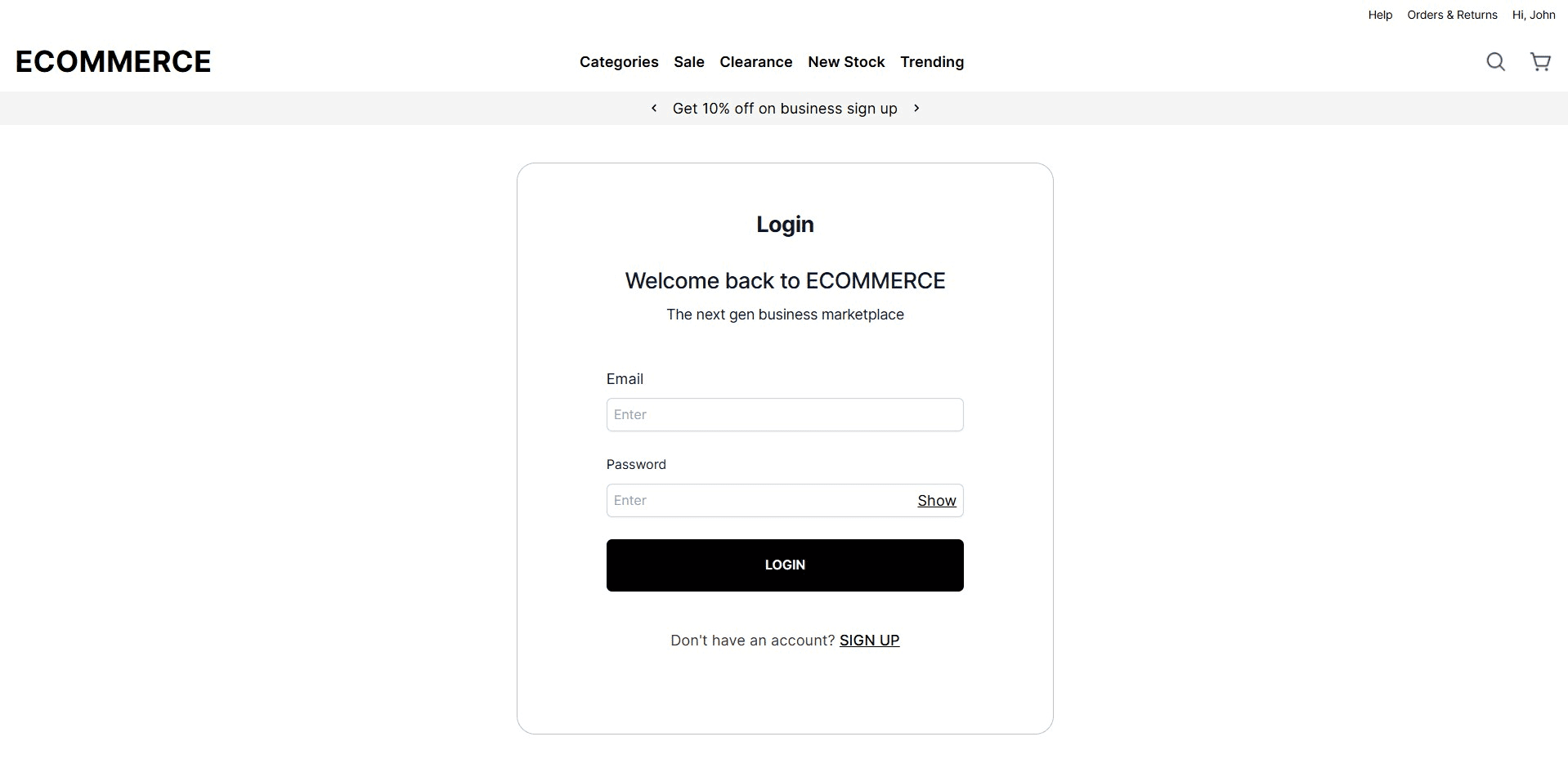 Ecommerce App